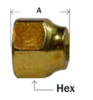 Forged Reducing Nut 45deg Flare Diagram